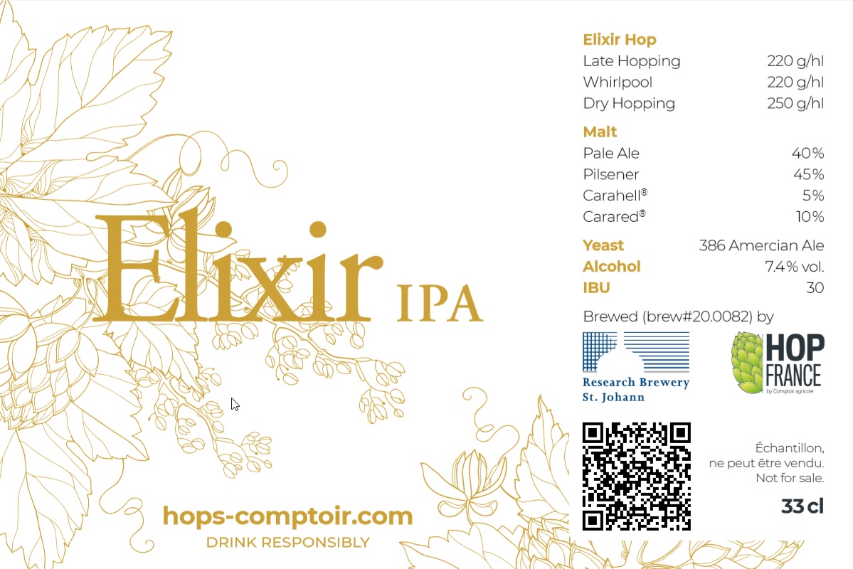 Elixir IPA 2021 houblon